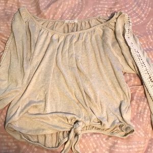 Off the shoulder long sleeve